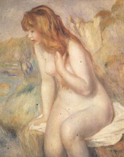 Pierre Renoir Bather on A Rock china oil painting image